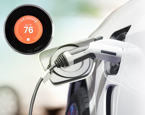 Smart Thermostat and Electric Car Charger